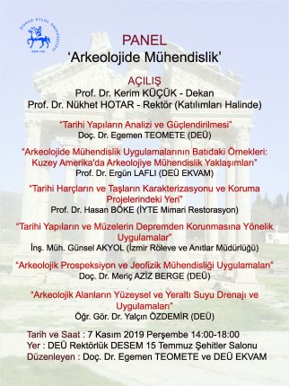 Arkeolojide Muhendislik Paneli